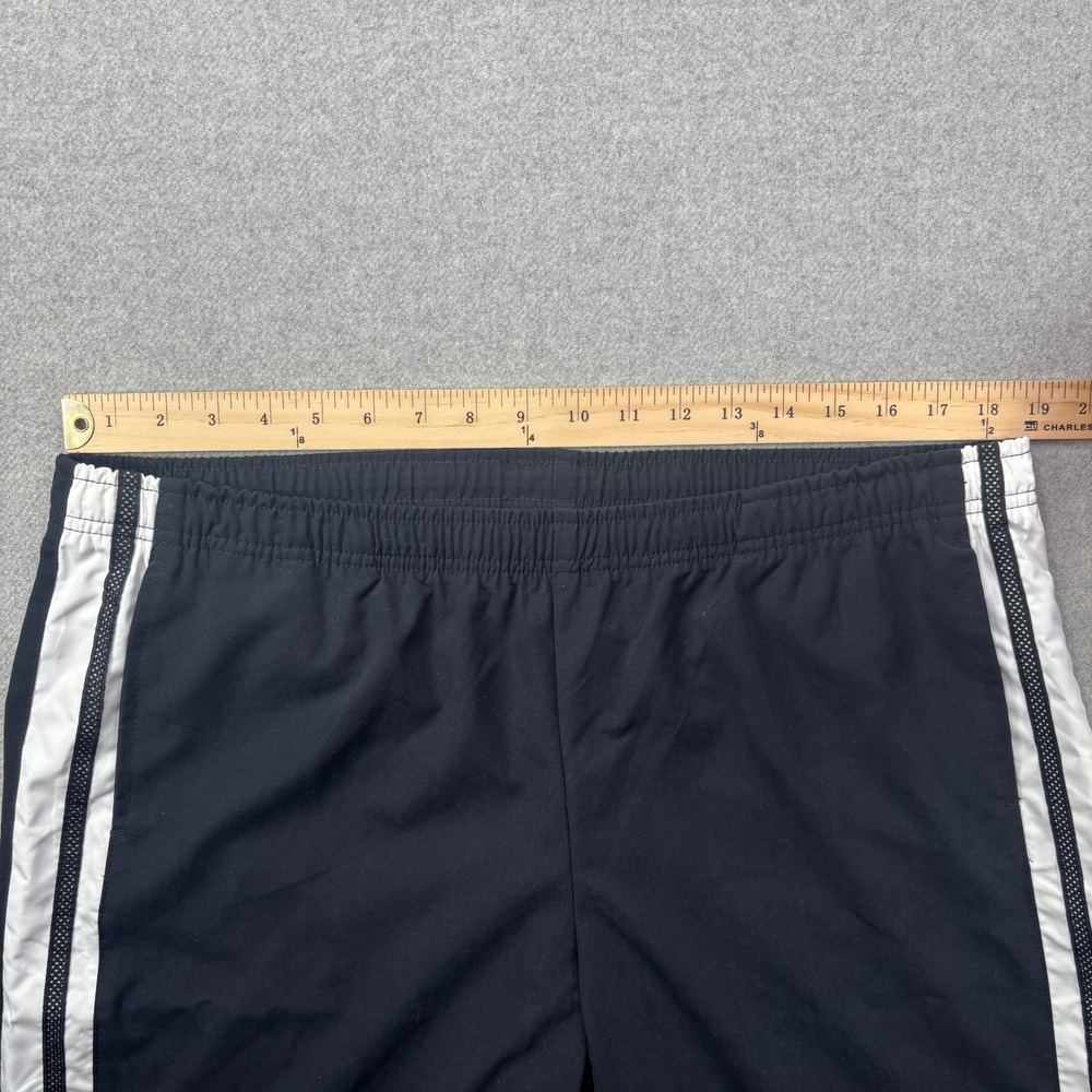 Vintage‎ Nike Track Pants Boys XL 16-18 Black Striped Swoosh 90s Y2K Gray Tag